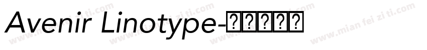 Avenir Linotype字体转换